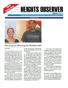 "Yoga For Disabled Adults" - The Heights Observer (Nov 2015)